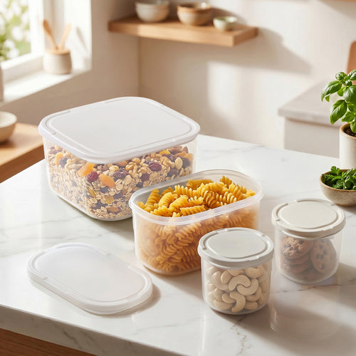 Nestable Food Storage Container Set Of 4 2150ml