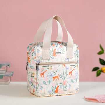 Tropical Safari Animal Print Lunch Bag
