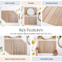 Brownish Beige Dinner Table Mat Set Of 6