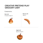 Creative Pretend Play Grocery Cart