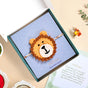 Crochet Natural Fibre Kids Lion Rakhi Gift Set