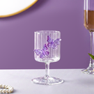 Crystal 3D Butterfly Wine Glass Lavender 250ml