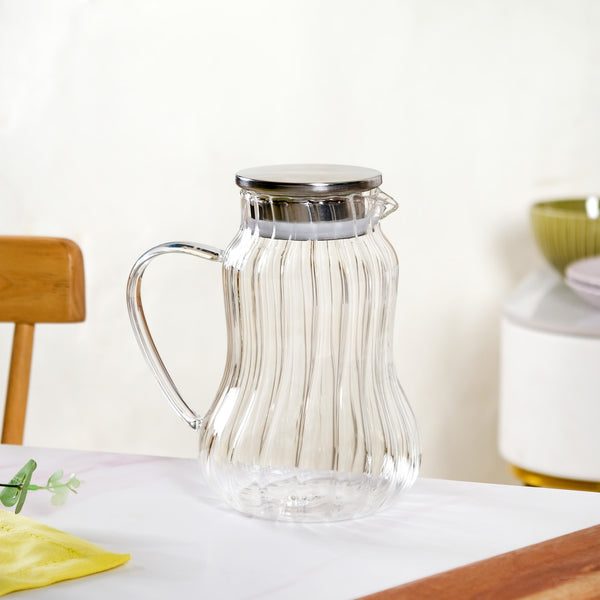 Tall Borosilicate Glass Jug 1950ml