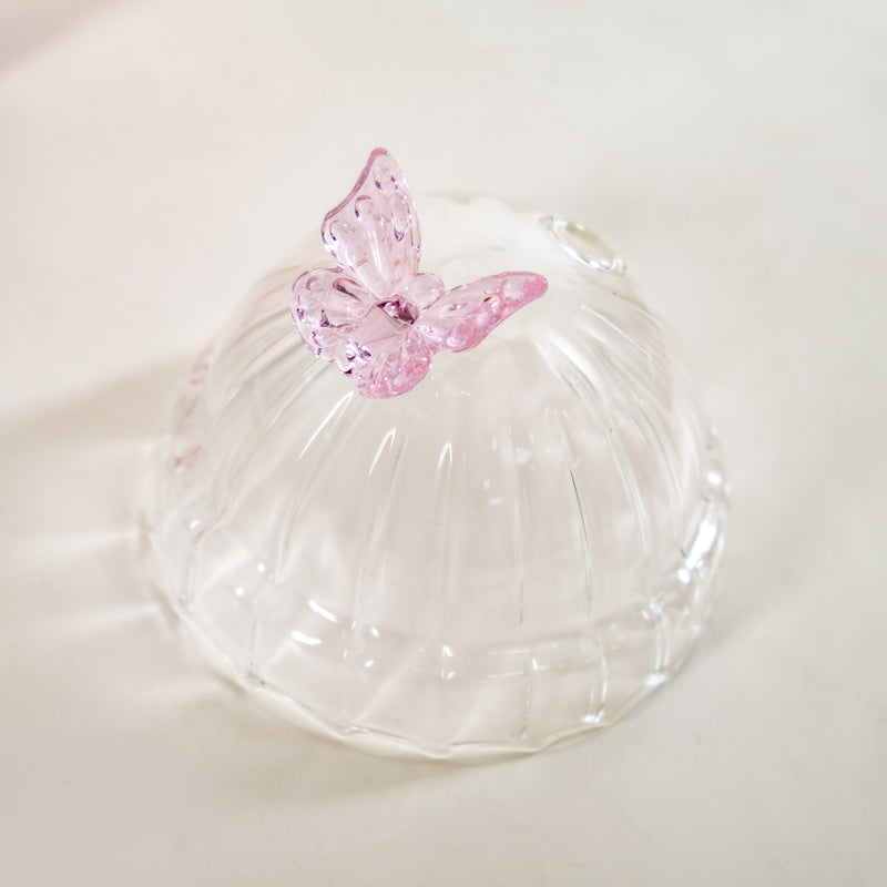 Crystal Fairy Core Butterfly Tumbler With Lid And Straw 450ml Set Of 2