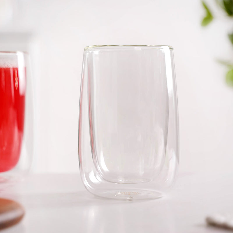 Crystal Clear Double Wall Set Of 2 Beer Glasses 350ml