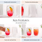 Crystal Clear Double Wall Set Of 2 Beer Glasses 350ml