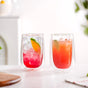 Crystal Clear Double Wall Set Of 2 Beer Glasses 350ml