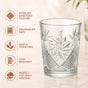 Crystal Flower Shot Glass Set Of 12 55ml