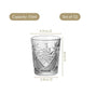 Crystal Flower Shot Glass Set Of 12 55ml