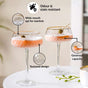 Crystal Gold Rim Cocktail Glass Set Of 2 320ml