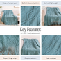 Cuddle Loom Throw Blanket Teal