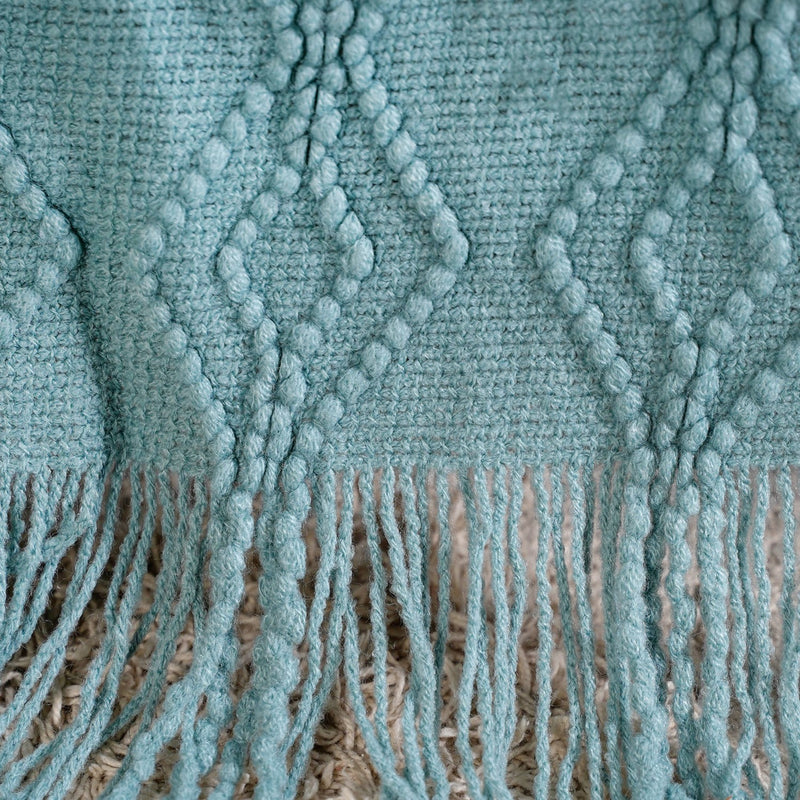 Cuddle Loom Throw Blanket Teal