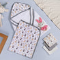 Cuddle Bunny Baby Hamper With Swaddle Towel Napkin Rattle Set Of 6