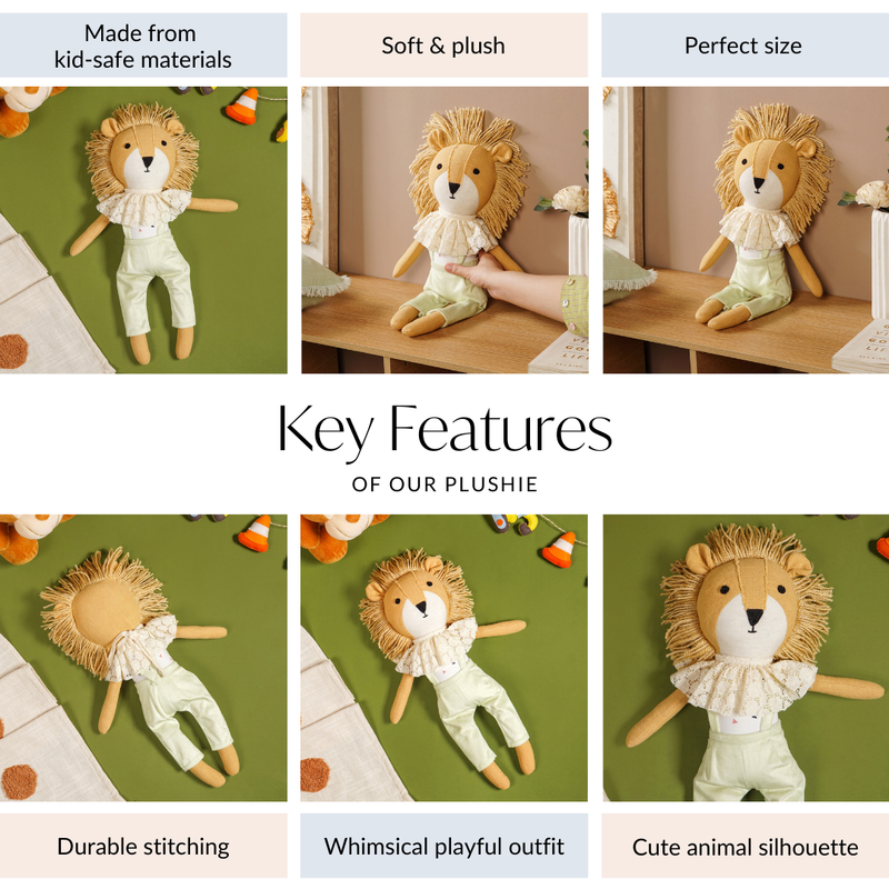 Cuddly Lion Plush Toy For Kids