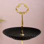 Black and Gold 2-Tier Ceramic Cupcake StandBlack and Gold 2-Tier Ceramic Cupcake Stand