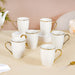 Diamond Textured Coffee Mug Set of 6 330ml