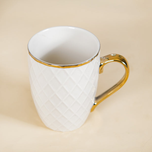 Diamond Textured Coffee Mug Set of 6 330ml