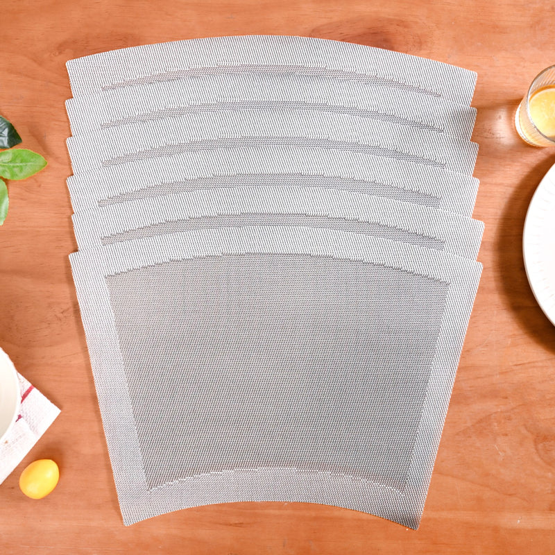Curvy Contemporary Placemat Set Of 6