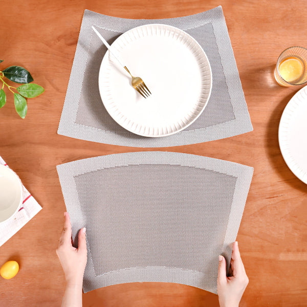 Curved Contemporary Placemat Set Of 6