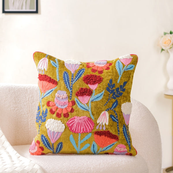 Decorative Springtime Cushion Cover 16x16 Inch