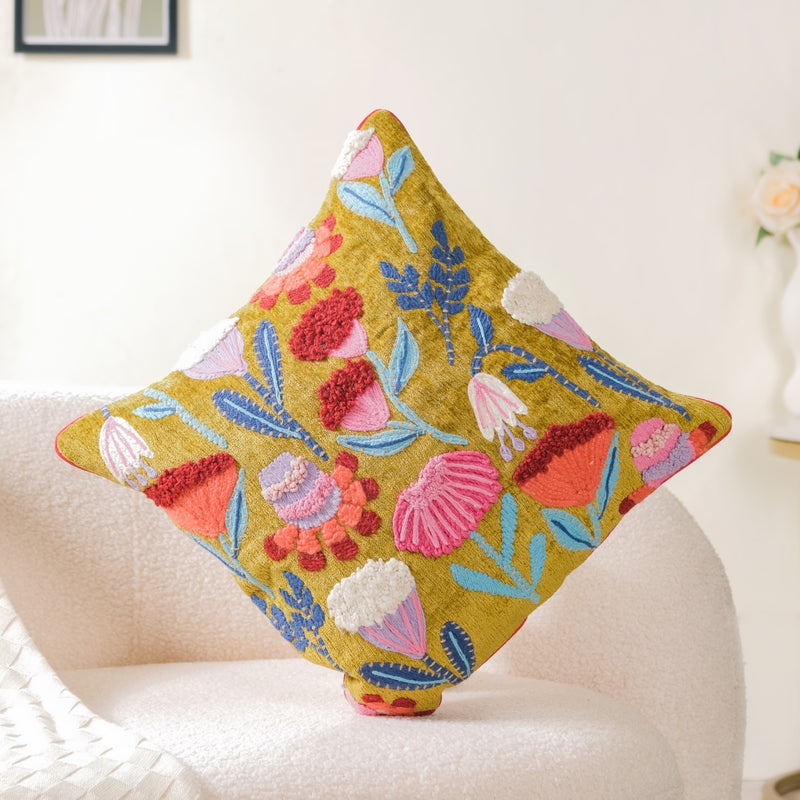 Decorative Springtime Cushion Cover 16x16 Inch