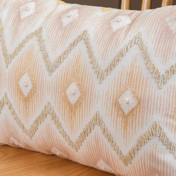 Ikat Embroidered Cushion Cover 50x35 cm