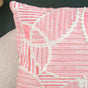 Soft Pink Velvet Applique Couch Cushion Cover 16x16 Inch