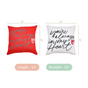 Always In My Heart Cushion Case Set Of 2 16x16 Inch