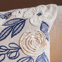 Blossom Embroidered Sofa Cushion Cover 16x16 Inch