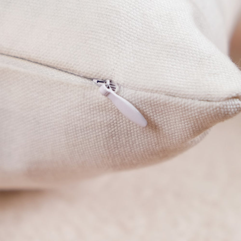 Embroidered Love Cotton Cushion Cover Set Of 2 16x16 Inch