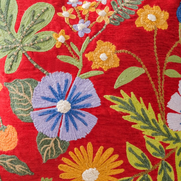 Floral Grace Sofa Cushion Cover 16x16 Inch