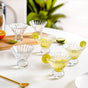 Cut Glass Ball Cocktail Glass Set Of 6 180ml