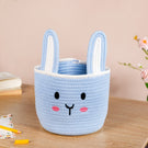 Blue Bunny Cotton Basket 17cm