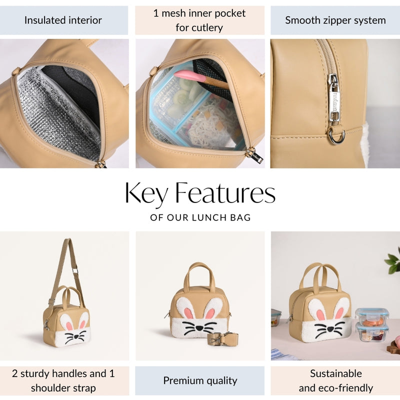 Cute Bunny Leak Proof Lunch Bag For Kids