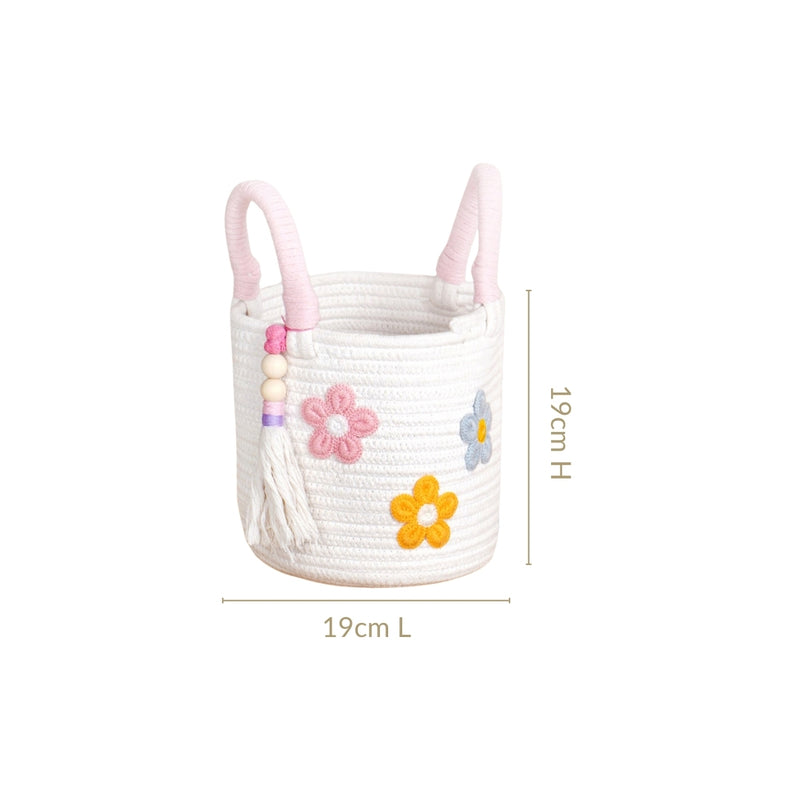 Cute Flower Basket With Handles