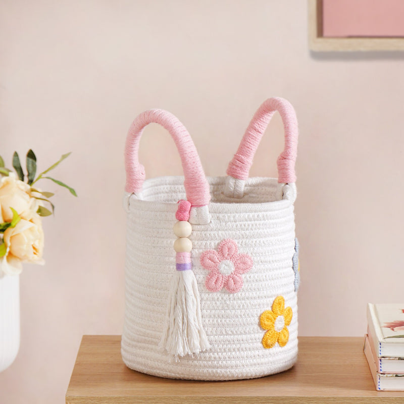 Cute Flower Basket With Handles