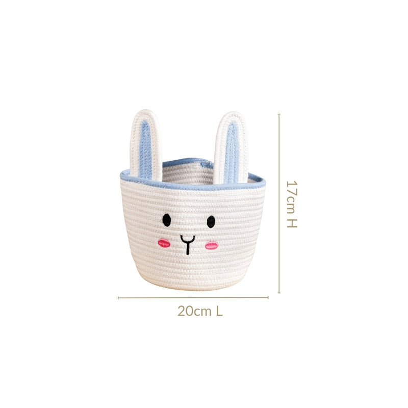Cute White Bunny Basket