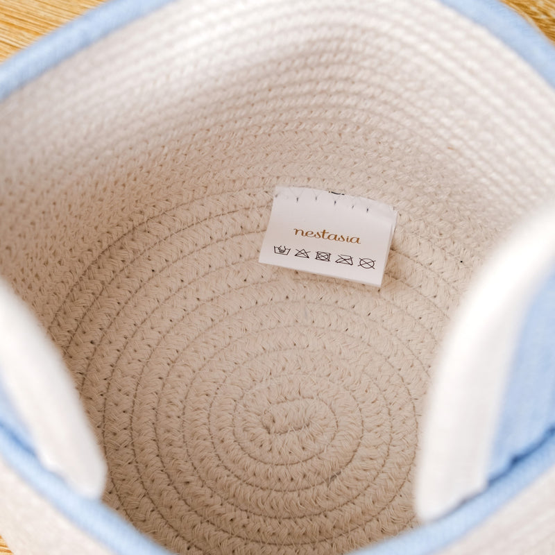 Cute White Bunny Basket