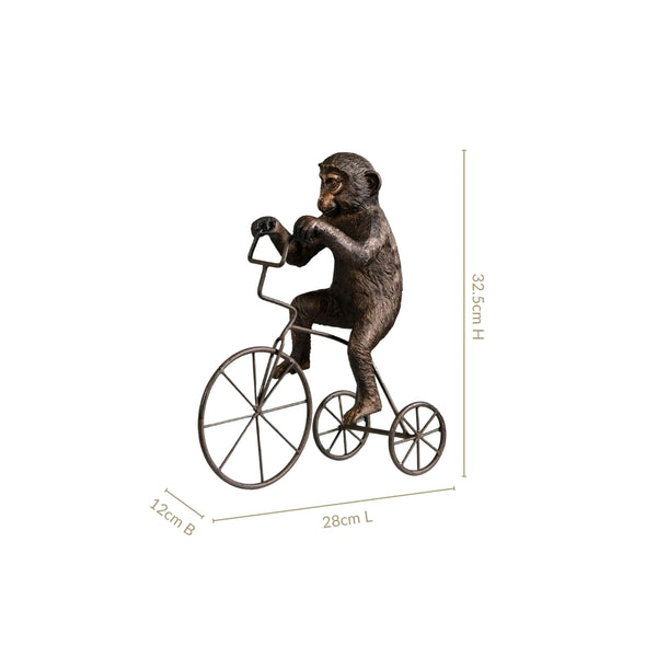 Cyclist Monkey Decorative Art