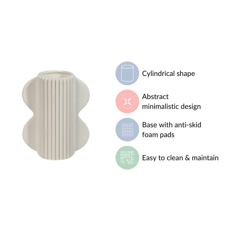 Premium Ceramic Cylindrical Vase