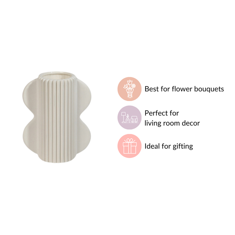 Premium Ceramic Cylindrical Vase