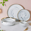 Grey Marble 20 Piece Dinner Set For 6