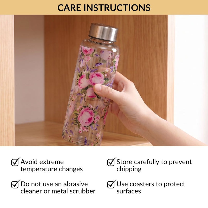 Blush Bouquet Bottle And Tumbler Gift Set Of 4