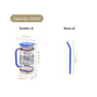 Sapphire Sipper With Straw Set Of 2 In Gift Box