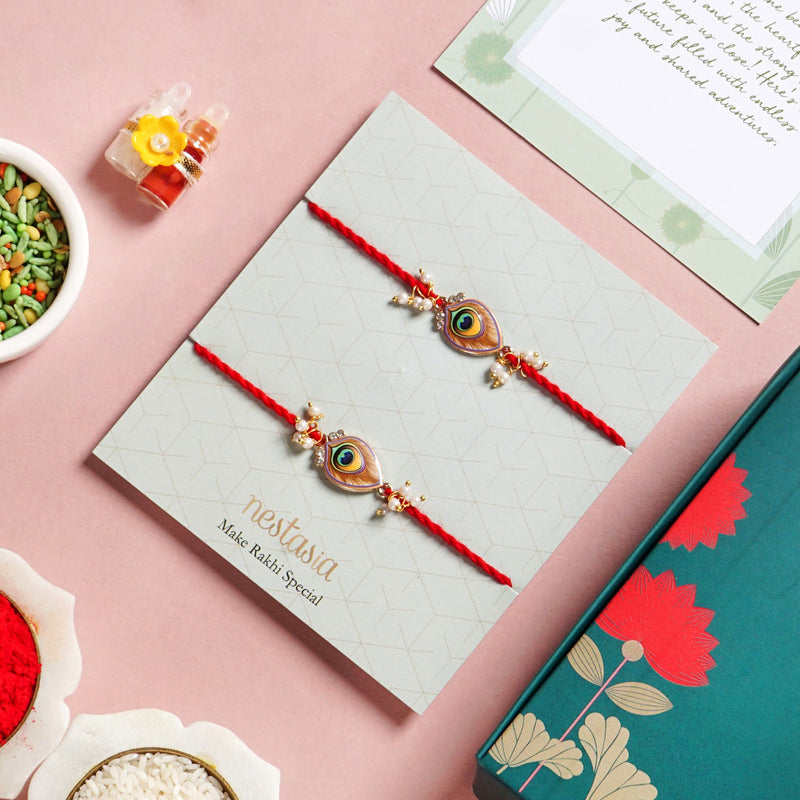 Morpankh Rakhi Duo Set