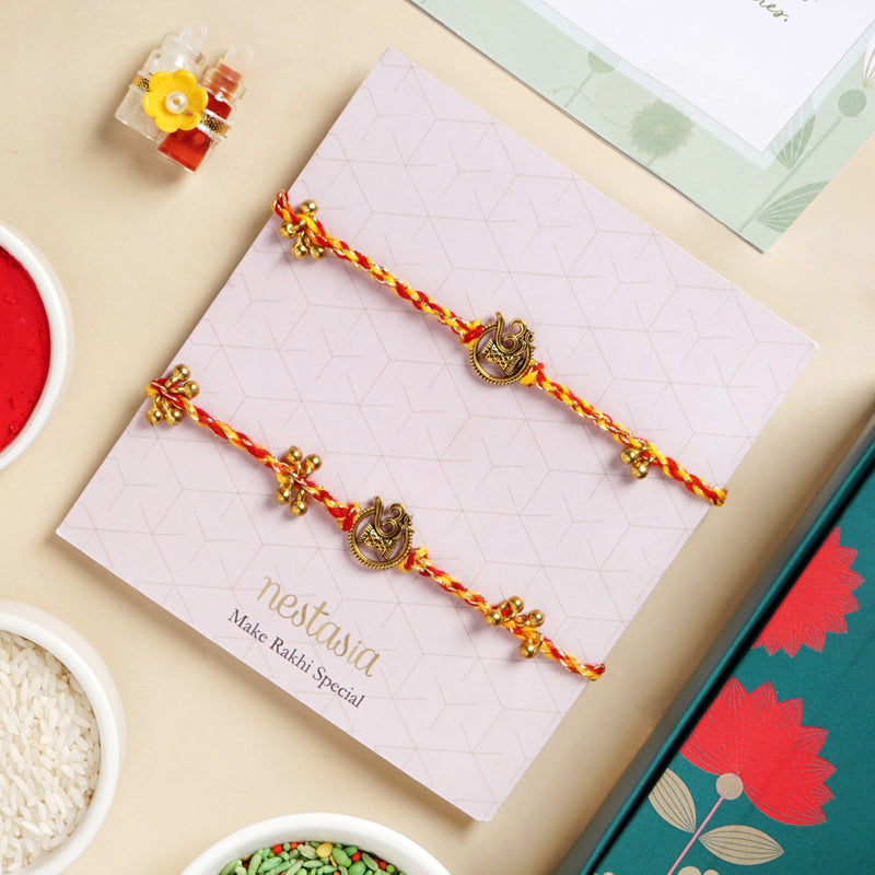 Sacred Om Rakhi Gift Set