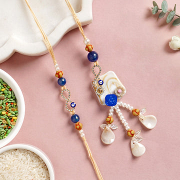 Infinity Evil Eye Rakhi Lumba Gift Set