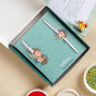 Floral Keepsake Rakhi And Lumba Gift Set