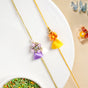 Floral Tassel Rakhi Gift Set