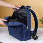 Denim Laptop Backpack Blue